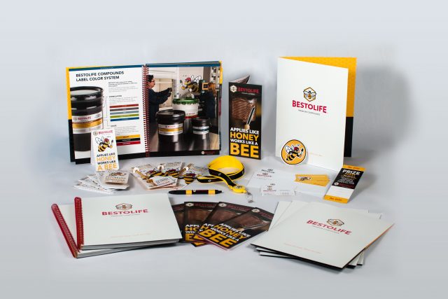 A collection of print collateral for the BESTOLIFE corporation.